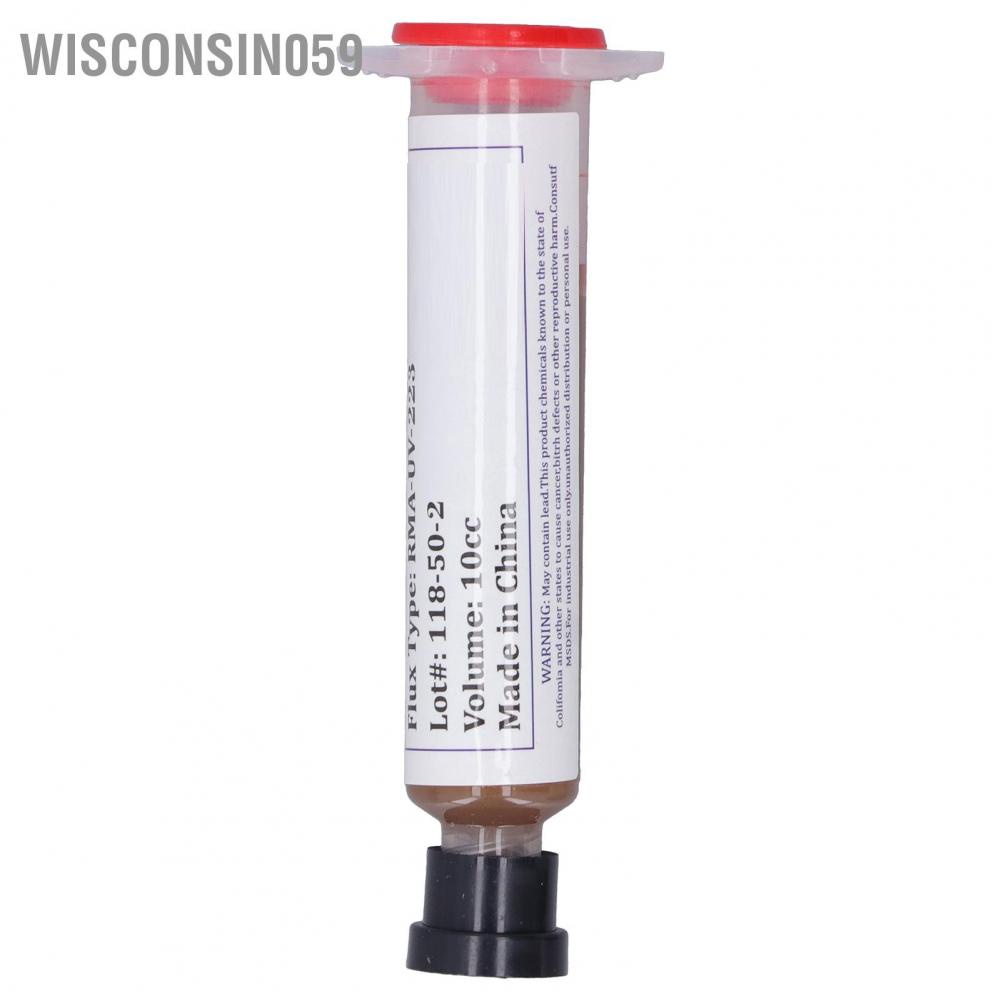 Wisconsin059 Soldering Flux Removable No Clean Oil Paste Welding Phone PC Repair Tool 10cc RMA‑UV‑223