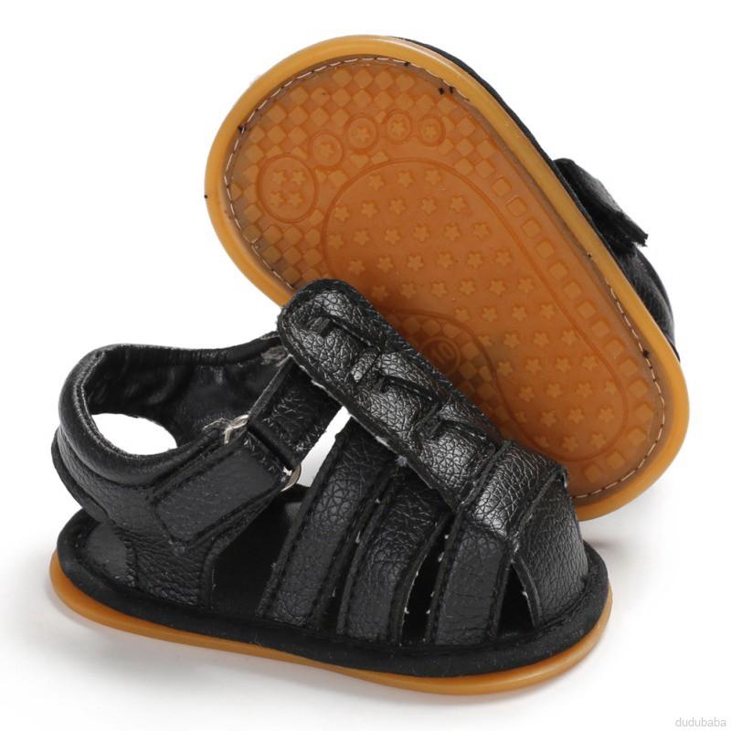 Giày Sandal Da Pu Thoáng Khí Cho Bé 0-18 Tháng Tuổi