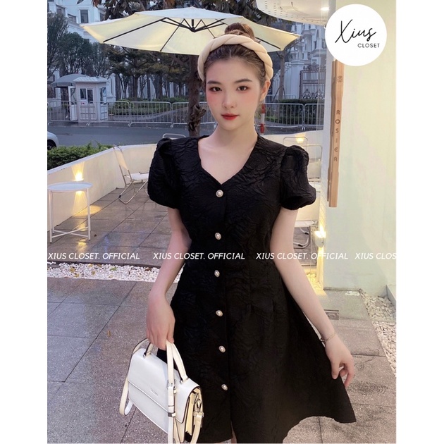 Đầm Công Chúa Cổ V Hở Lưng Nhẹ Xinh Xắn - V005