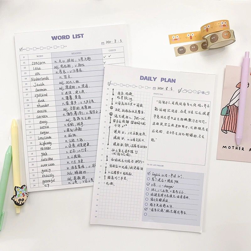 Sổ Kế Hoạch Tiện Lợi B5 / 30 Tờ