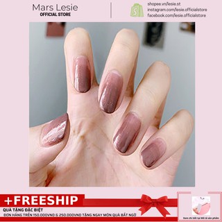 A73 Sơn Móng Tay Nail Styler A73 - Màu nude nâu thạch nhũ kim tuyến lấp lánh nhẹ nhàng đơn giản sang trọng quý phái