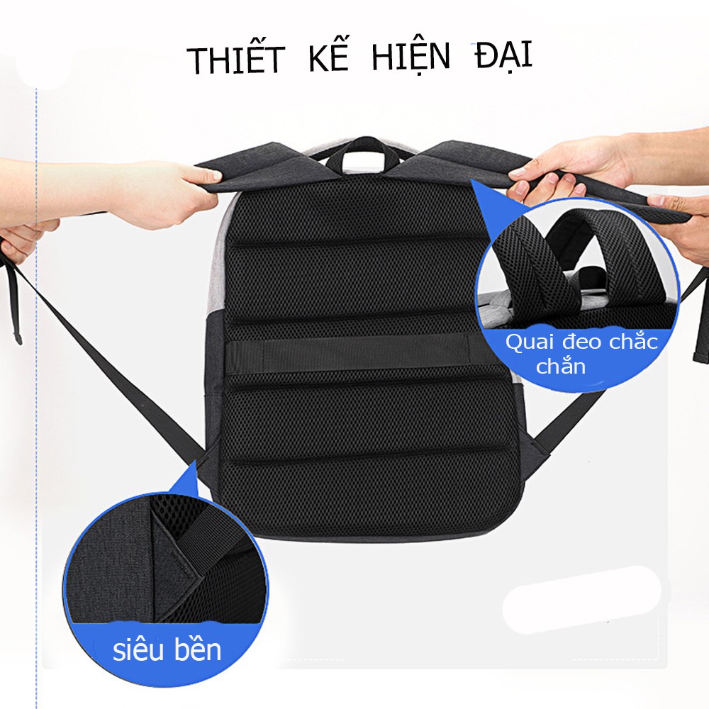 Balo Thời Trang Nam Nữ Kiểu dáng Hàn Quốc, Balo Laptop Chống Trộm BL-08