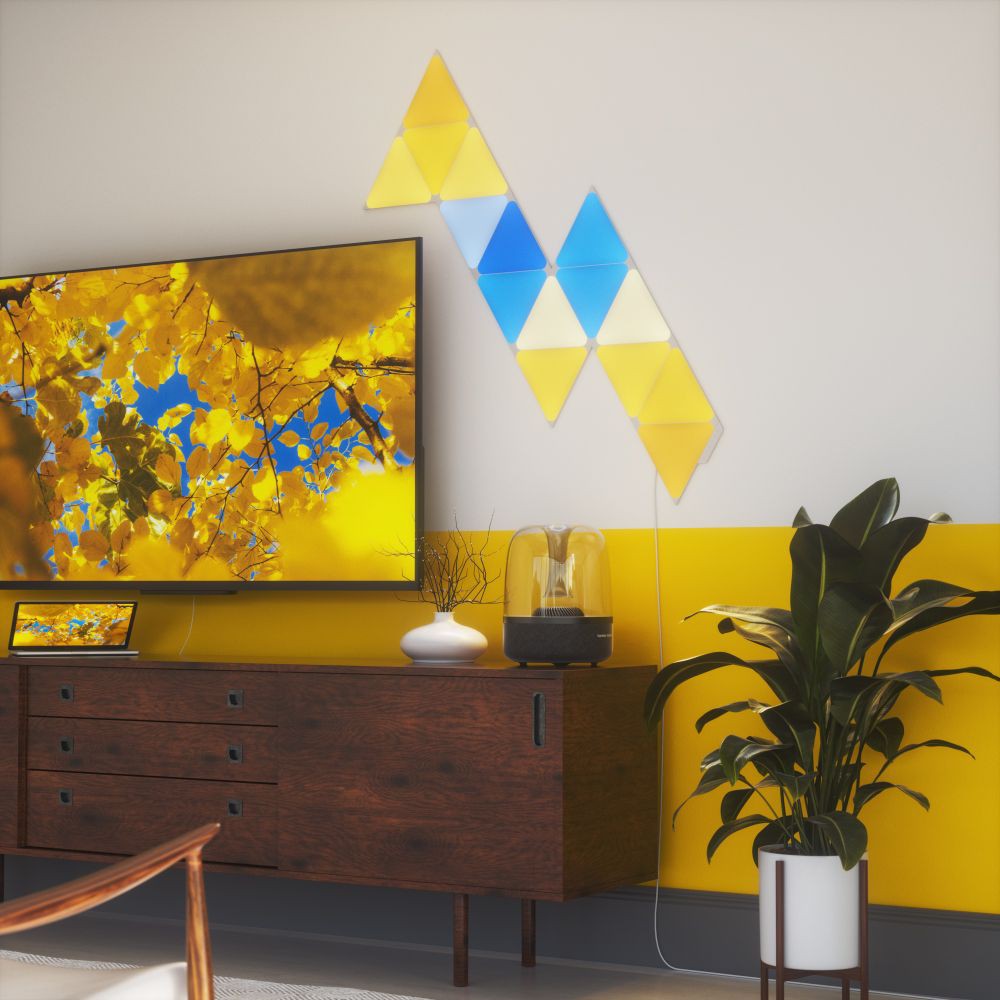 Nanoleaf Shapes Triangle Smarter Kit – bộ 9 miếng tam giác ghép đèn thông minh