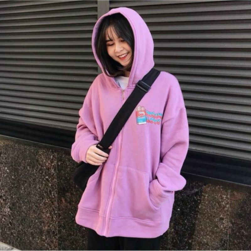 𝗡𝗘𝗪 𝗔𝗥𝗥𝗜𝗩𝗔𝗟 Áo Khoác Hoodie Dây Kéo Form Rộng (ẢNH THẬT)