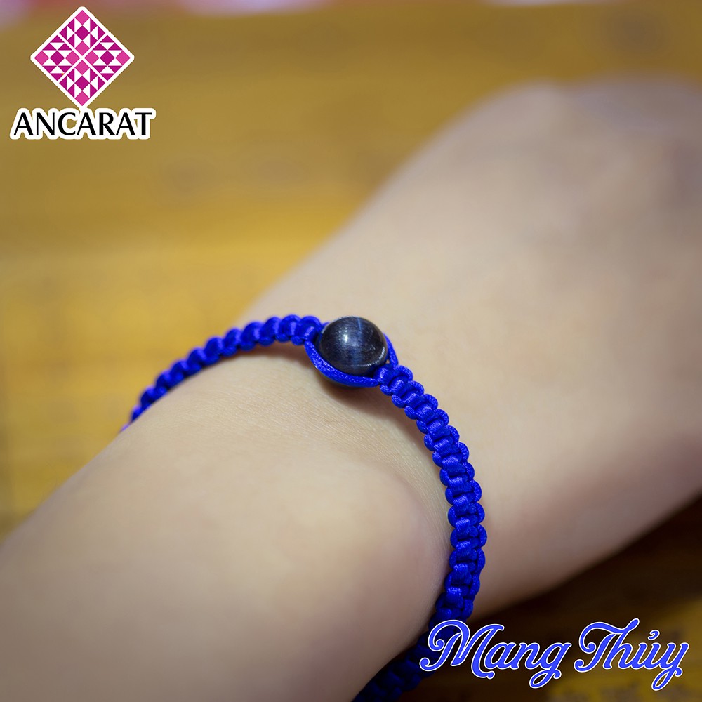 ANCARAT - Vòng tay Handmade đá Mắt Hổ ngũ hành phong thuỷ - Mệnh Thủy - VT12