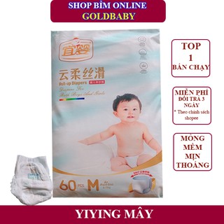 Tã Bỉm Yiying Mây Cao Cấp Quần/Dán Đủ Size S72/M60/L52/XL44/XXL40