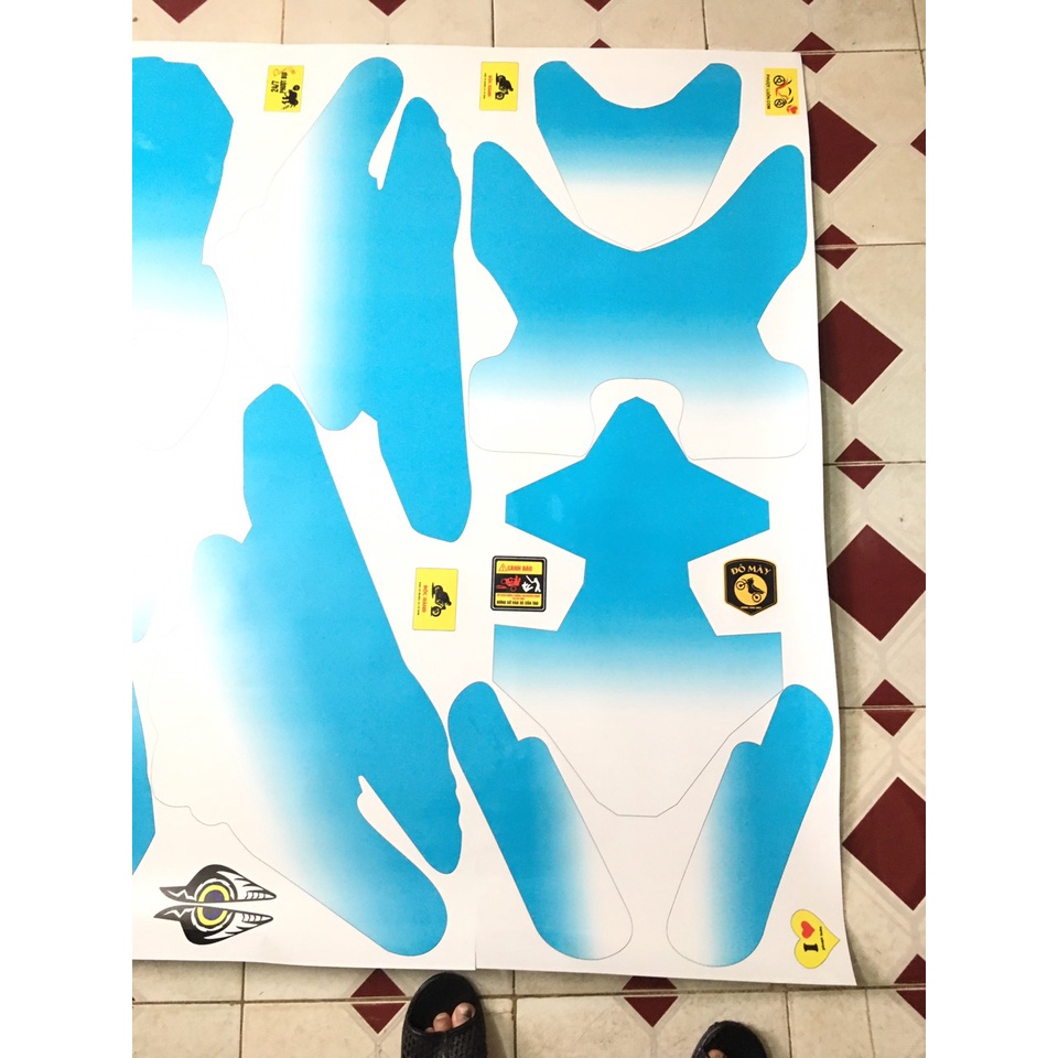 TEM TRÙM XE ĐIỆN XMEN MÃ 369 SIÊU PHẨM XANH TRẮNG