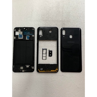 Vỏ bộ full Samsung A30 đen new zin
