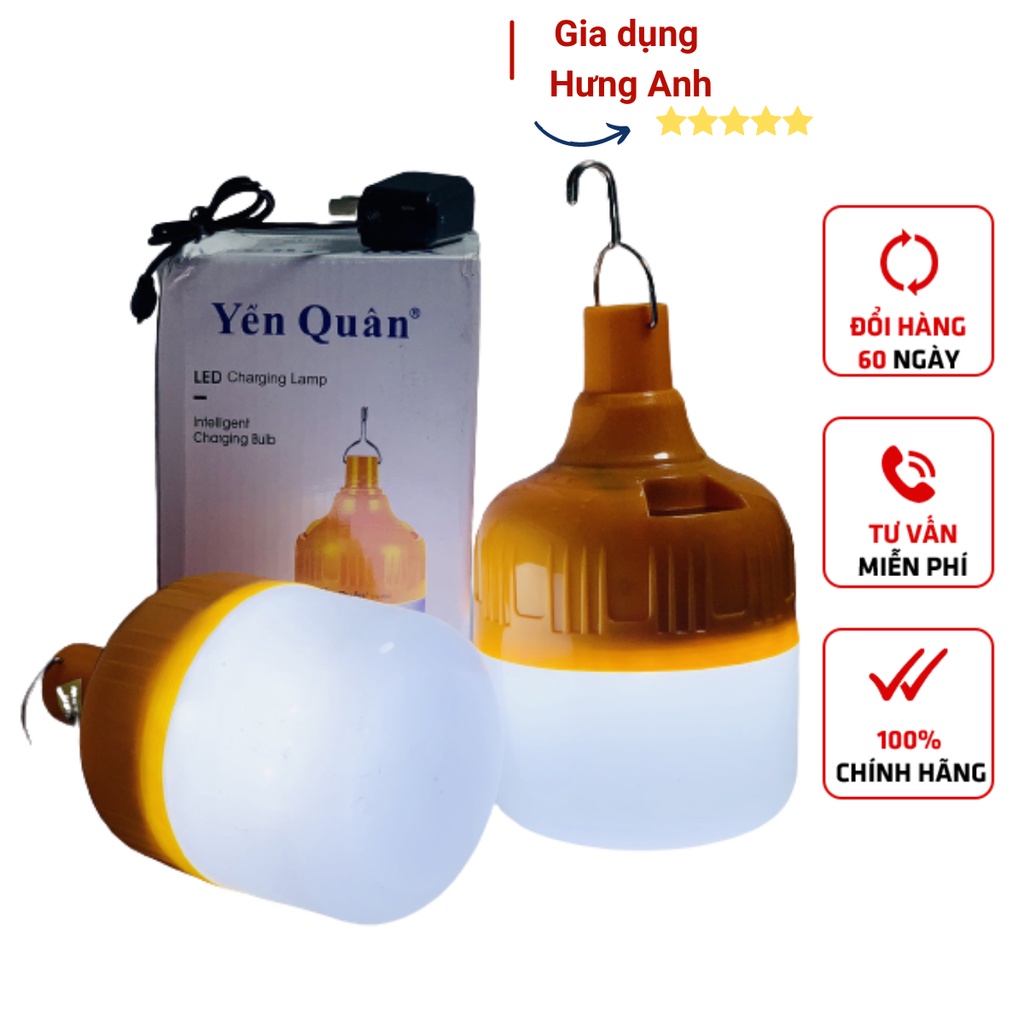 Bóng Tích Điện, Bóng Đèn Led Sạc Tích Điện Đa Năng YQ 802 (Hàng Chuẩn, Đủ Công Suất)