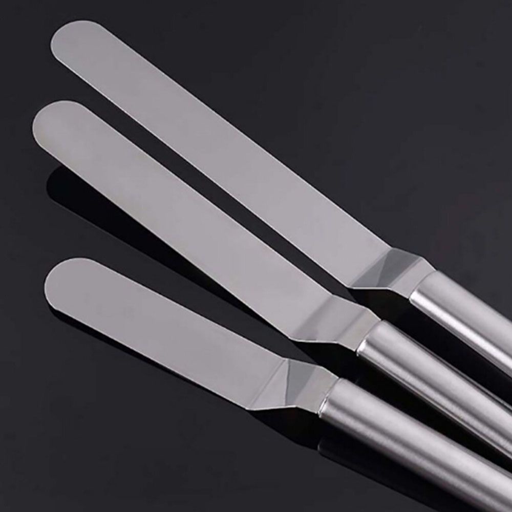 Dụng cụ phết kem 6/8/10 inch bằng thép không gỉ dùng trang trí bánh DIY