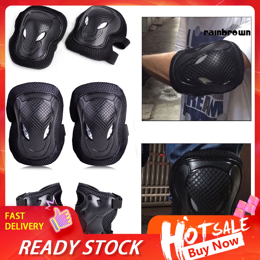 Set 6 Đệm Bảo Vệ Đầu Gối / Khuỷu Tay Khi Chơi Thể Thao