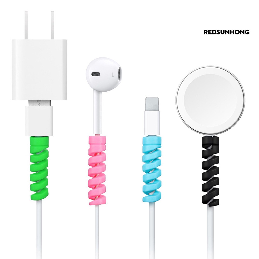 Bộ 10 sản phẩm bảo vệ cáp sạc usb dành cho Iphone Android