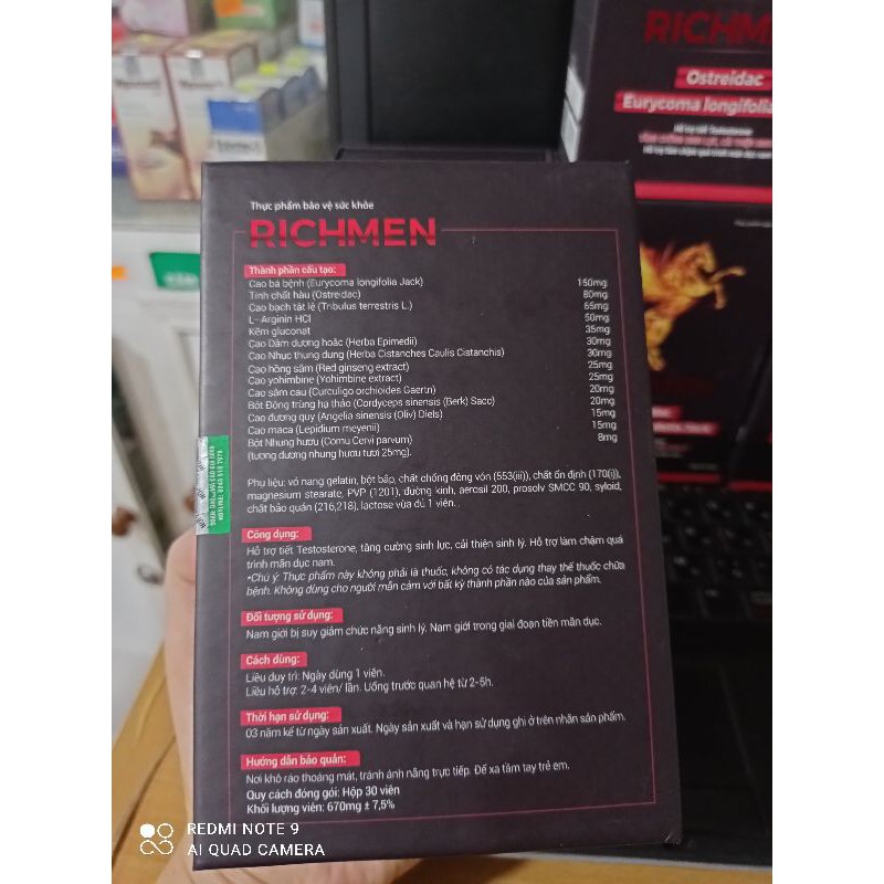 Bổ thận Richmen tăng cường bản lĩnh đàn ông