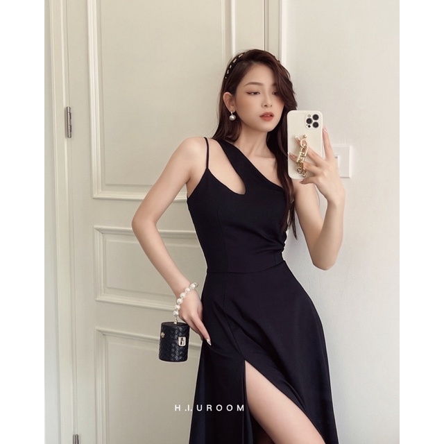 Váy dài midi xẻ tà cut out H.I.U ROOM design ,váy hè dự tiệc sexy 2021 TOP BÁN CHẠY | BigBuy360 - bigbuy360.vn