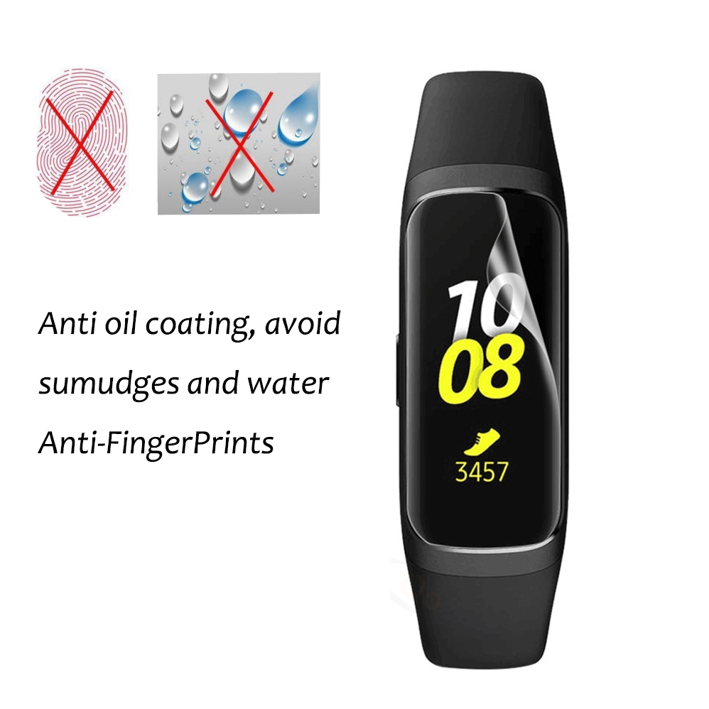 Bộ 3 miếng dán nhựa TPU siêu mỏng chống trầy cho đồng hồ thông minh Samsung Galaxy Fit-e