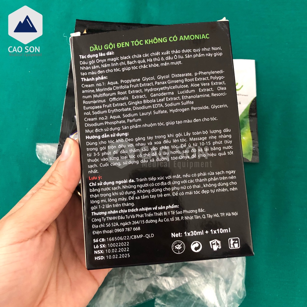Dầu gội phủ bạc thảo dược màu nâu / đen Nyx - Dầu gội không có Amoniac