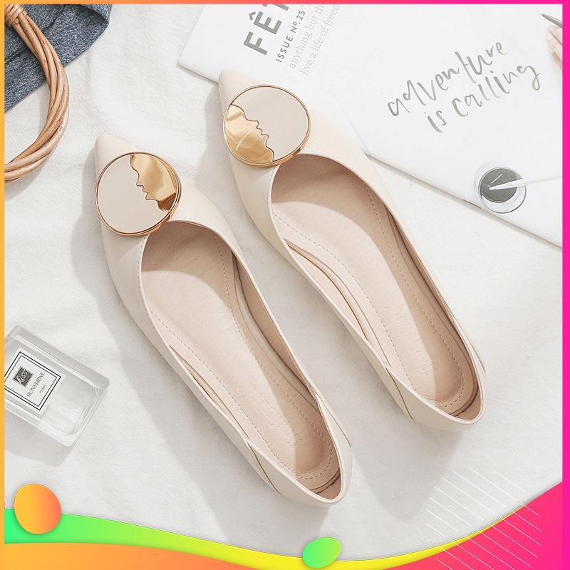 Giày Búp Bê Đế Bệt Mũi Nhọn HL71