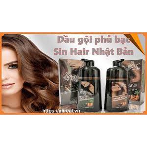 Dầu gội phủ bạc sinhair - NHẬT Bản tóc đen - nâu đều màu đẹp tự nhiên - FAKE ĐỀN 200%