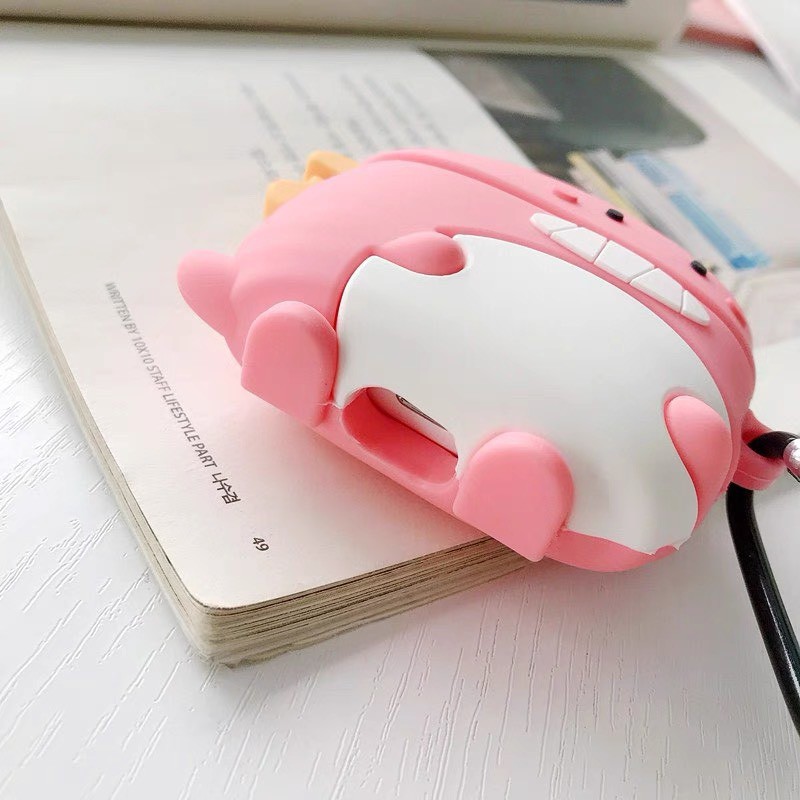 Vỏ Ốp Case Airpod Airpods bảo vệ bao đựng tai nghe không dây bluetooth 1/2/i12/i9/i7/tws khủng long hoa cúc đẹp cute Lal