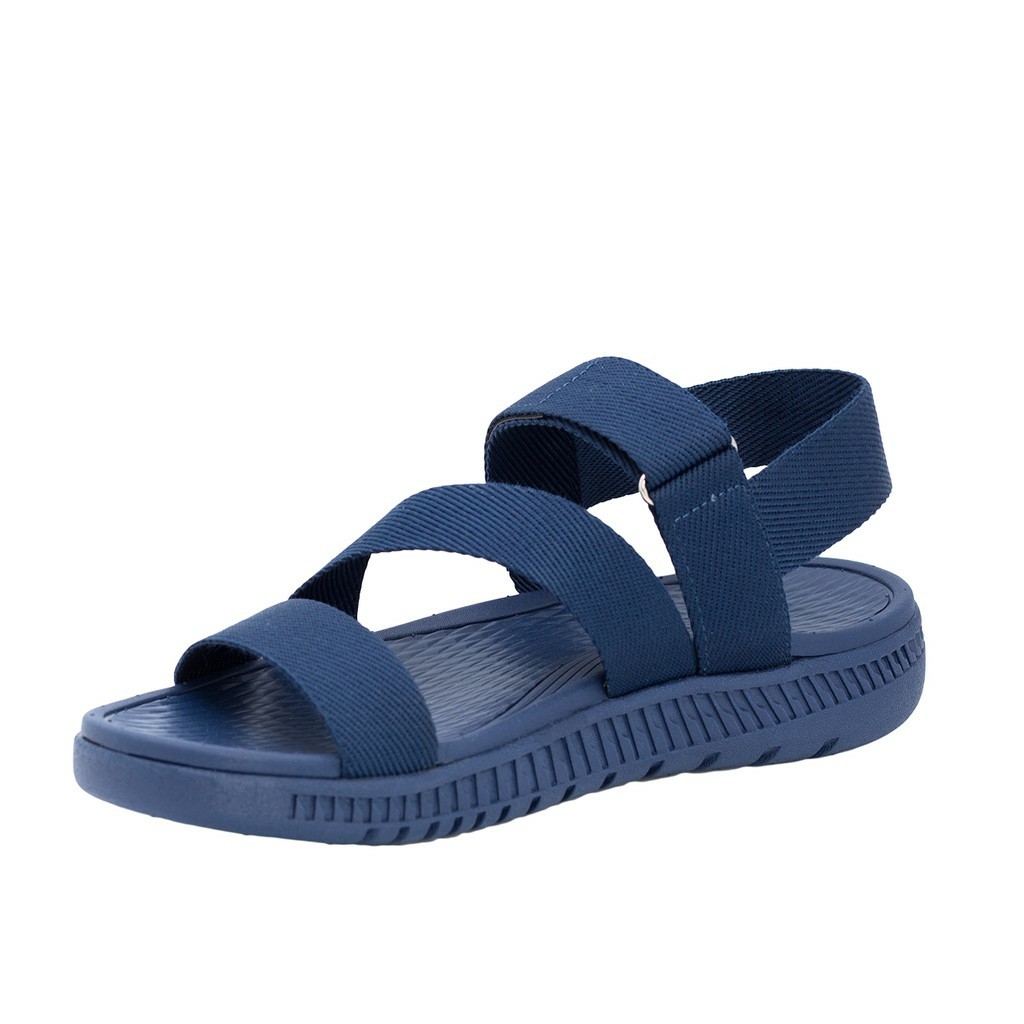 Giày sandal nam nữ FACOTA xanh navy quai dù, đi học [Freeship]