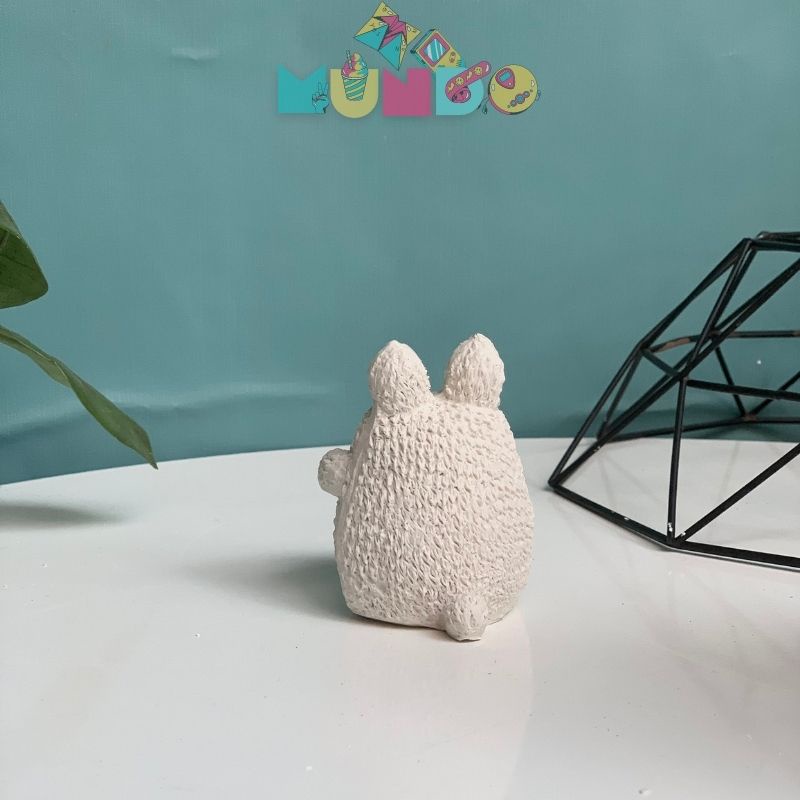 Combo 2 tượng tô màu cao cấp chọn mẫu SIZE M TOTORO MINI, tượng thạch cao MUNDO