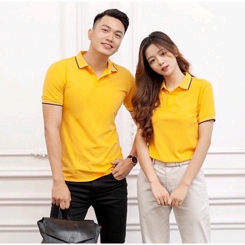 Áo thun trơn nam nữ Polo viền có cổ đẹp Chất Cá Sấu cotton mè 4 chiều mịn mát nhiều màu sang trọng (MS04)
