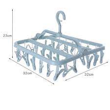 [Giá hủy diệt] [Ảnh thật] Móc treo quần áo 32 kẹp tiện dụng LONG THÀNH CÁ CẢNH