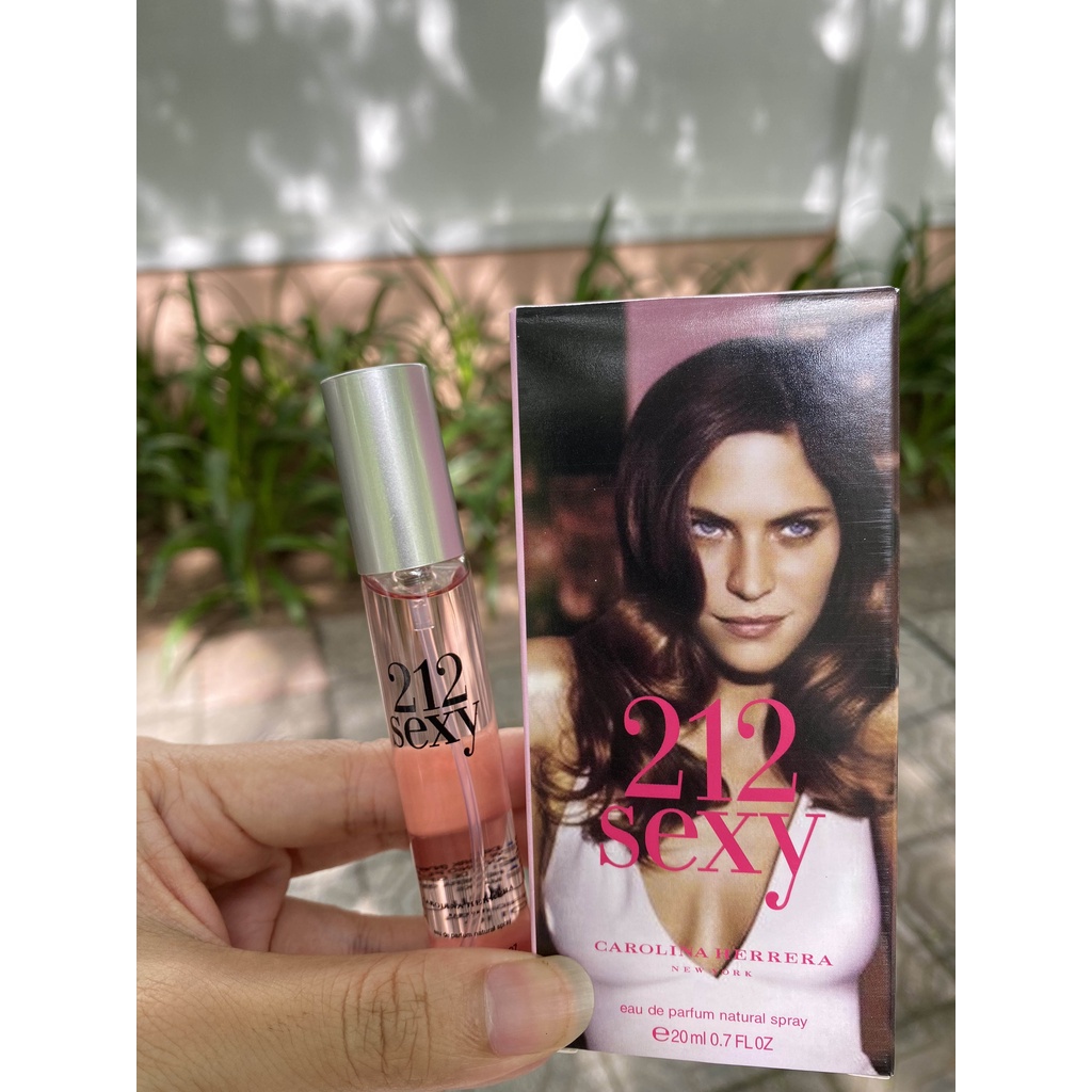 Nước hoa nữ 212 sexy woman 20ml thơm lâu hương thơm ngọt ngào nước hoa mini nữ