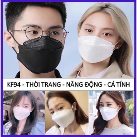 Khẩu trang KF94, Khẩu trang 4D HD MASK AN PHONG thùng 300 chiếc sản xuất theo công nghệ hàn quốc kháng khuẩn an toàn
