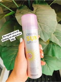 Xịt chống nắng Crystal Sun Spray Spf50