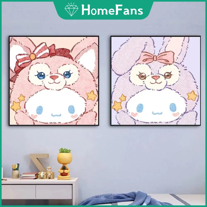 DISNEY Bộ Tranh Đính Đá 5D Tự Làm Trang Trí Nhà Cửa 40x40cm / 50x50cm