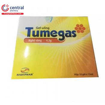 Nghệ vàng nguyên chất TUMEGAS dạng gel rất hiệu quả cho người viêm loét dạ dày, ( Hộp 10 gói )