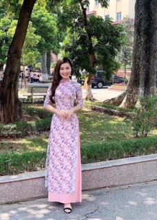 Voan tơ hoa tím 65k/m
