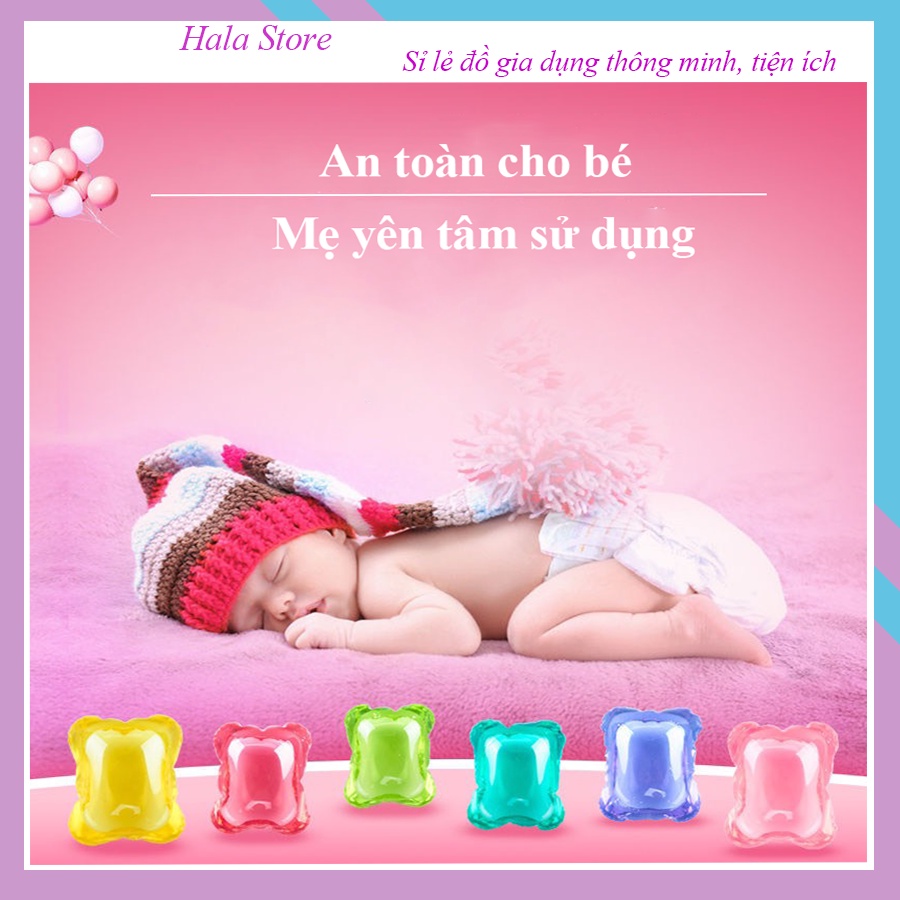 Viên gel giặt quần áo nồng độ cao hương thơm lâu phai hiệu quả gấp 8 lần an toàn không gây kích ứng