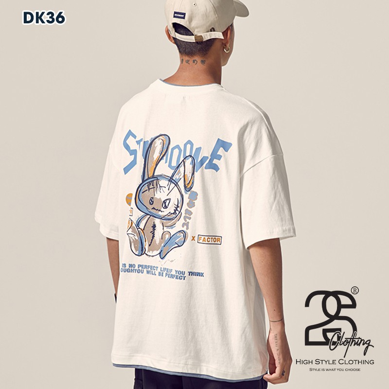 Áo Thun Unisex Nam Nữ TEEZ - DK36 Form Rộng Tay Lỡ Freesize