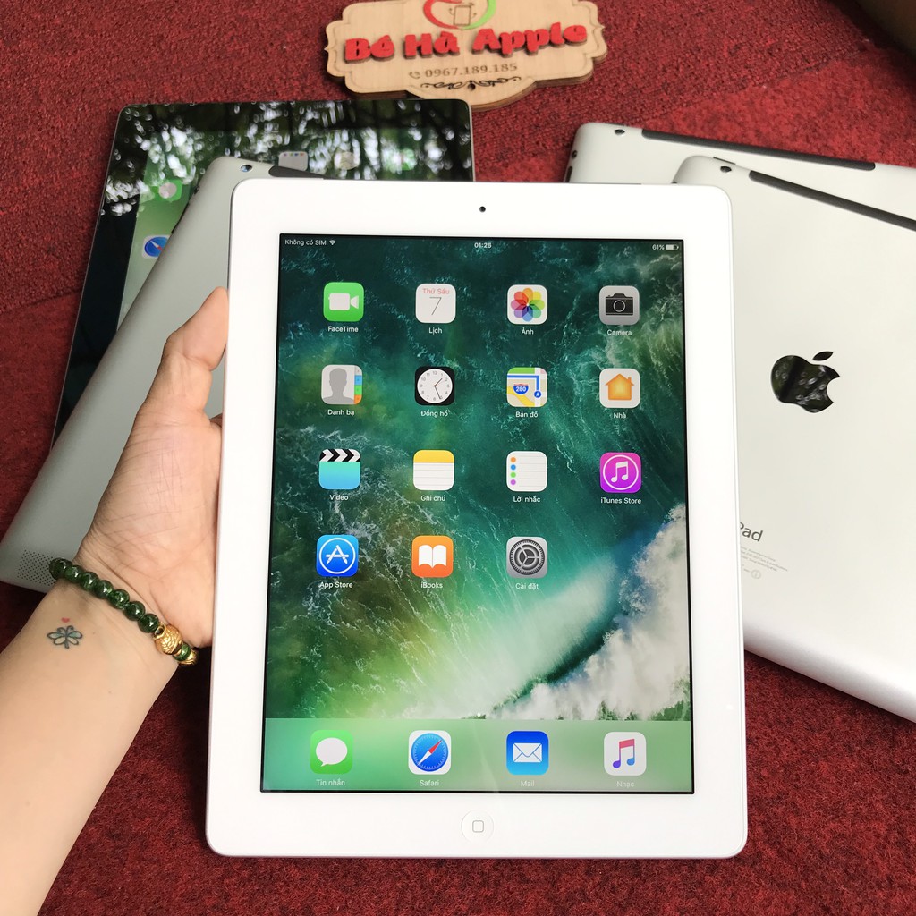 [Mã ELMTG giảm 4% đơn 2Tr] Máy Tính Bảng IPad 4 - 16/64Gb (Wifi + 4G) Chính Hãng Full Phụ Kiện Zin Đẹp 99%