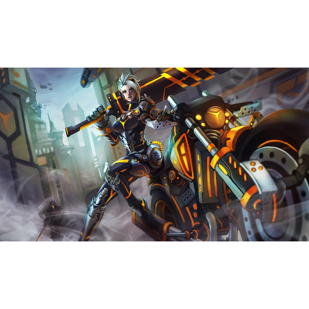 Poster A3, A4, A5 dán tường League of Legends, decal trang trí có keo RIVEN - Mẫu 2, nhận in theo yêu cầu
