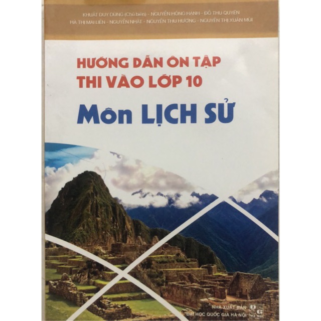 Sách - Hướng dẫn ôn tập thi vào lớp 10 môn Lịch sử