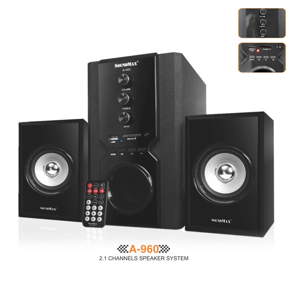 Loa vi tính Soundmax 2.1 chuyên nghe nhạc, xem phim