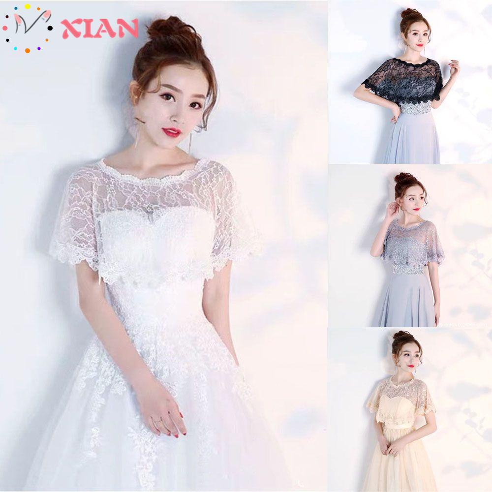 Xianstore Khăn Choàng Vải Tuyn Ren Xuyên Thấu Thời Trang Cho Nữ