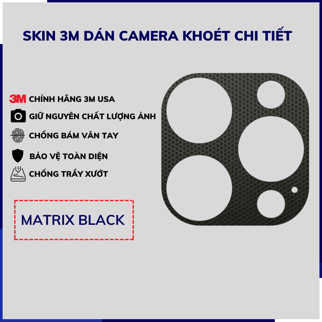 Miếng dán camera iphone 14 pro max ip 14 pro skin 3m chính hãng nhập khẩu từ USA chống trầy xướt mua 1 tặng 1