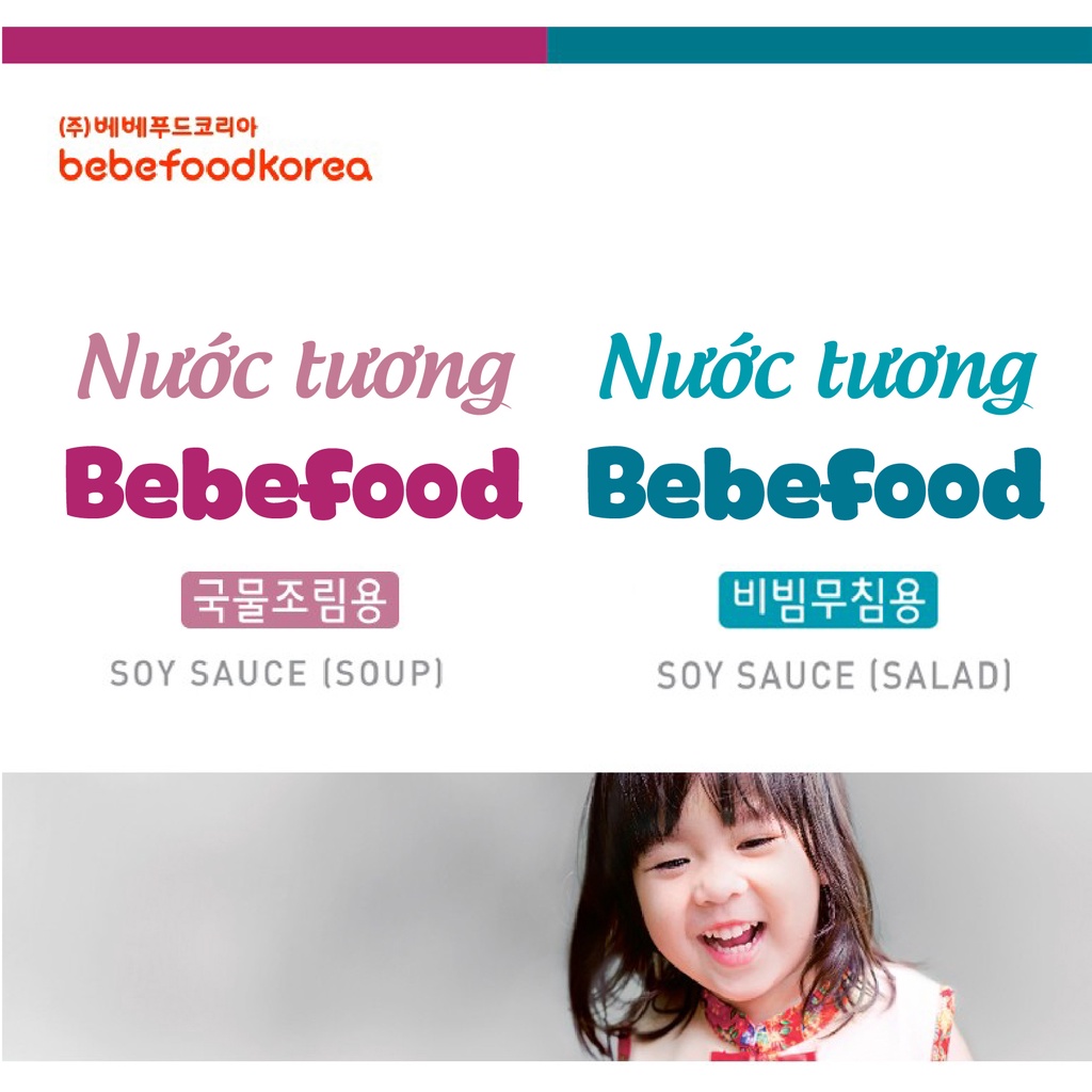 NƯỚC TƯƠNG HỮU CƠ BEBEFOOD CHO BÉ HÀN QUỐC