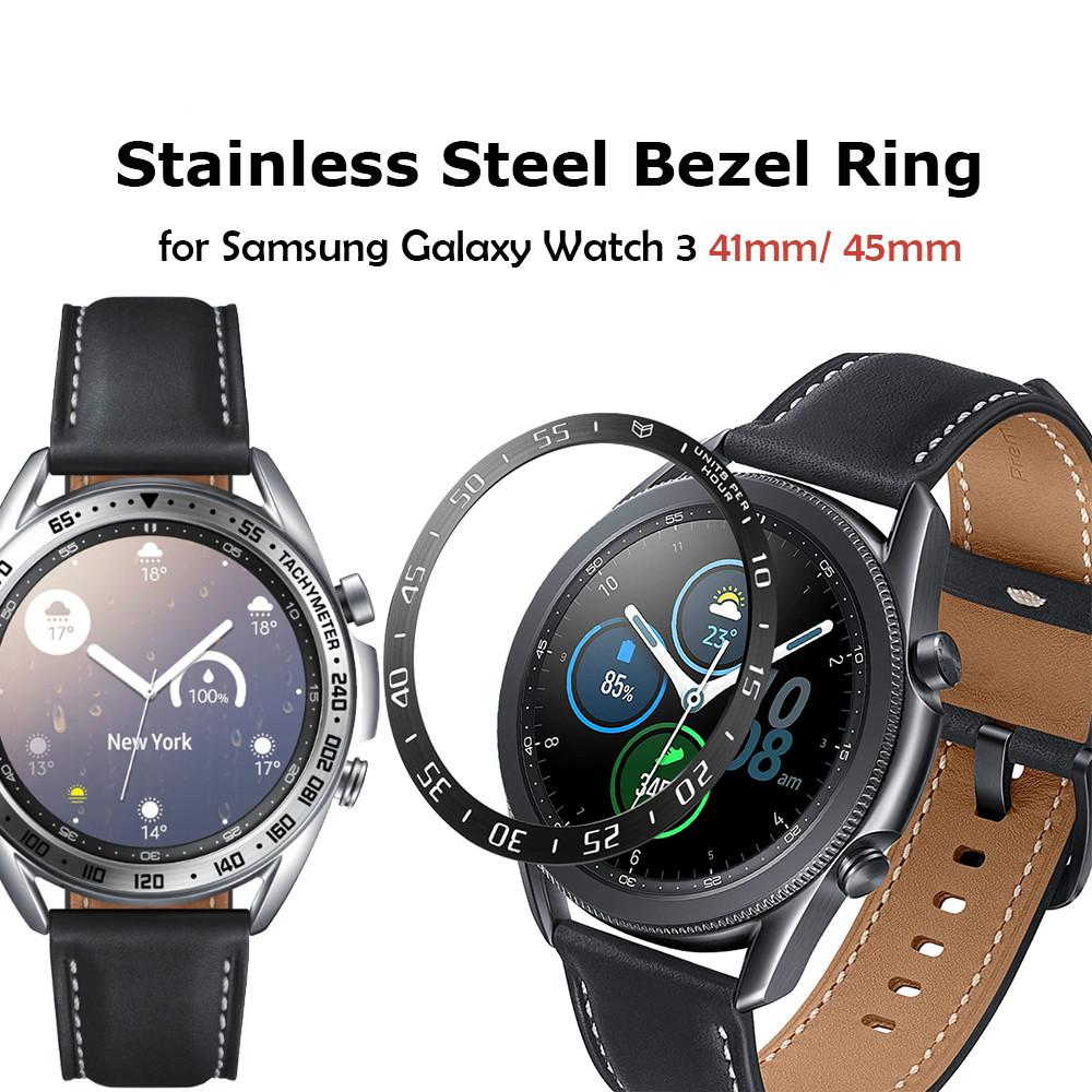 Khung viền bảo vệ cho đồng hồ thông minh samsung galaxy watch 3 41mm 45mm