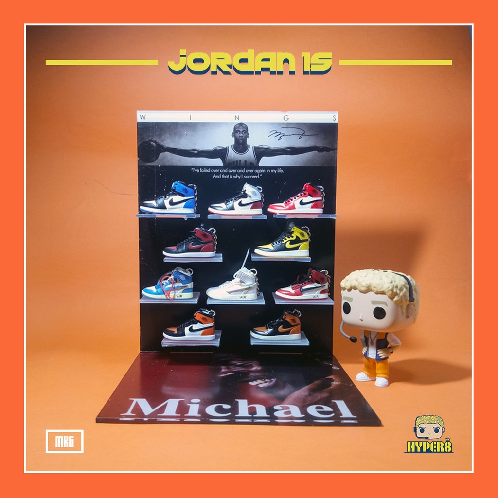 MÓC KHOÁ GIÀY 3D SNEAKER JORDAN 1 (có nhiều sản phẩm hơn trong ảnh)