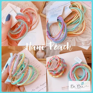 Set 3 chun buộc tóc màu pastel siêu cưng, Cột tóc hot trend BeBie - BP123