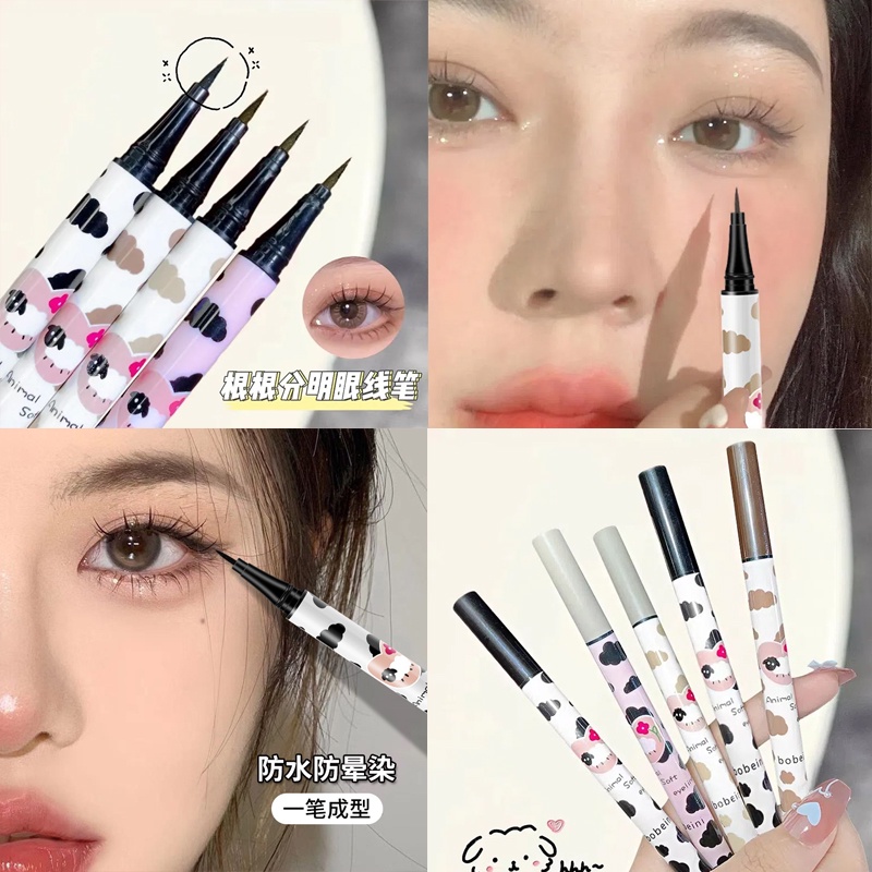 BOBEINI Bút Kẻ Mắt Tơ Tằm 100% Dạng Lỏng Chống Thấm Nước Lâu Trôi Siêu Mịn Chất Lượng Cao Cho Học Sinh Bút Kẻ Mắt