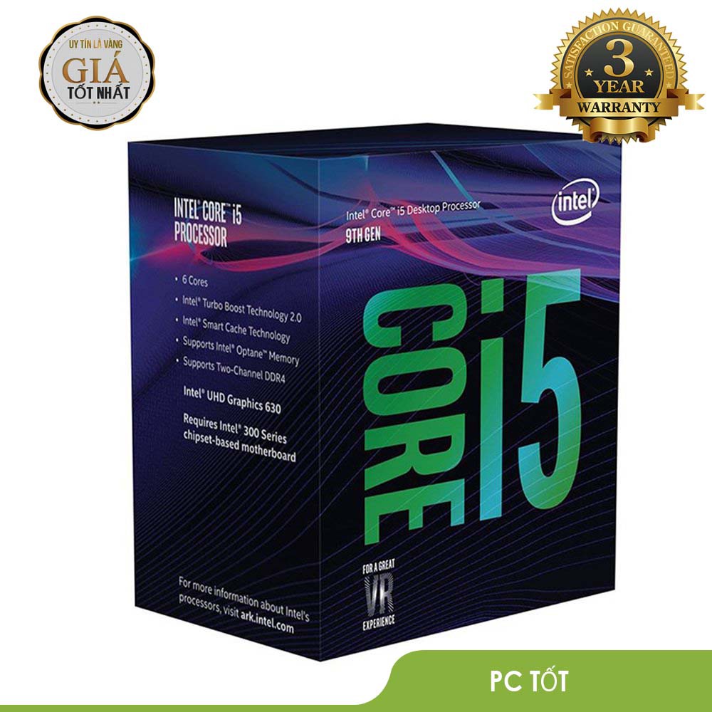 CPU Intel Core i5 9400F (9M Cache, up to 4.10GHz) nhập khẩu fullbox - Bảo hành 36 tháng | BigBuy360 - bigbuy360.vn