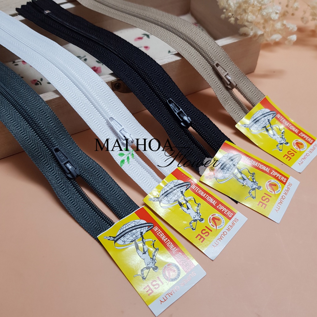 Dây kéo quần khóa may quần ISE loại 1 chống rít rắt khóa, maihoaflower