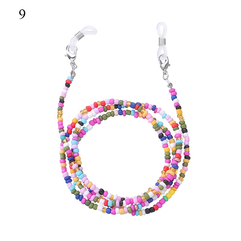 Dây đeo giữ mắt kính đính hạt nhiều màu sắc phong cách boho