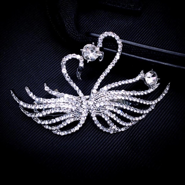 *kẹp tóc Hàn Quốc hình đôi thiên nga trắng